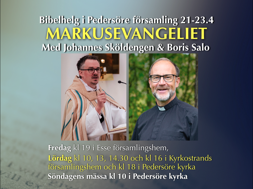 Affisch om bibelhelg